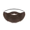 Simulated Halloween Artificial Semicircular Beard with Elastic Strap Fake Facial Hair  Masquerade