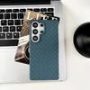 Luxury Woven Weave Pattern Leather Soft TPU Protective Phone Case for Samsung Galaxy S26 Ultra S25 Plus Shockproof Back Cover