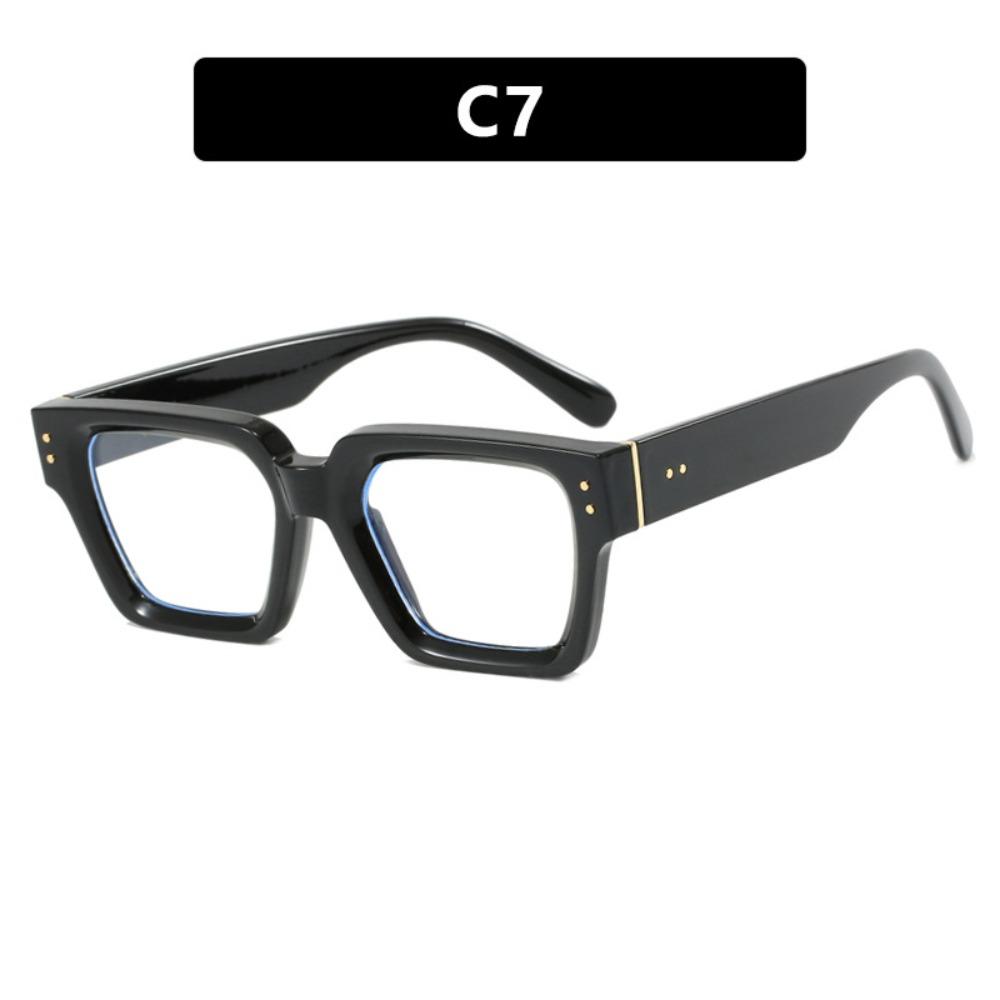 UV400 Square Frame Sunglasses Rice Nail UV400 Sun Glasses Multicolor Lenses Eyewear  Women