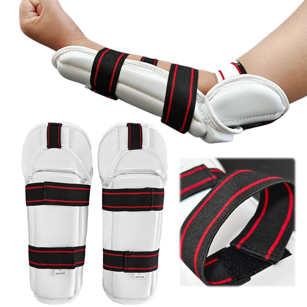 Taekwondo Forearm Guard with EVA Liner Elbow Protective Pads Adjustable Taekwondo Protective Gear for Free Combat Boxing