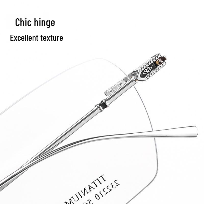 Danyang Ultralight Rimless Titanium Prescription Glasses - Slimming, Versatile Fashion for Men & Women