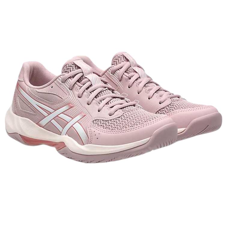 Asics Gel-Rocket 12 Lace-Up Round Toe Thick Sole Shock Absorbing Breathable Low-Top Volleyball Shoes Women sneaker 1072A119-700