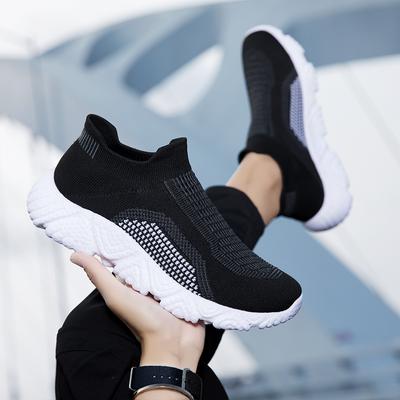 2024 Spring New Lovers Large Size Flying Woven Shoes Men's and Women's Casual Sports Shoes