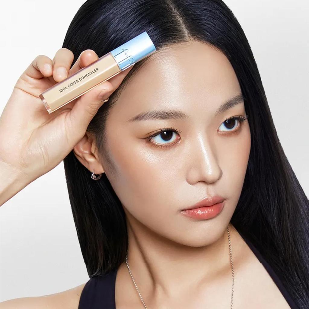 TFIT IDOL COVER CONCEALER 6.5g B01/B02/B20/B30/N03/N4.5/W01/W02, Rich Coverage, Creamy Texture, Natural Fit Finish, Korean Cosmetics, Korean Makeup