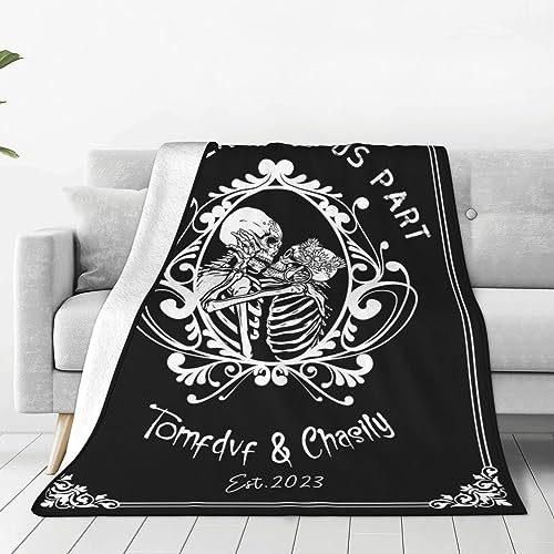 Skull pattern flannel blanket home decoration blanket office lunch break blanket