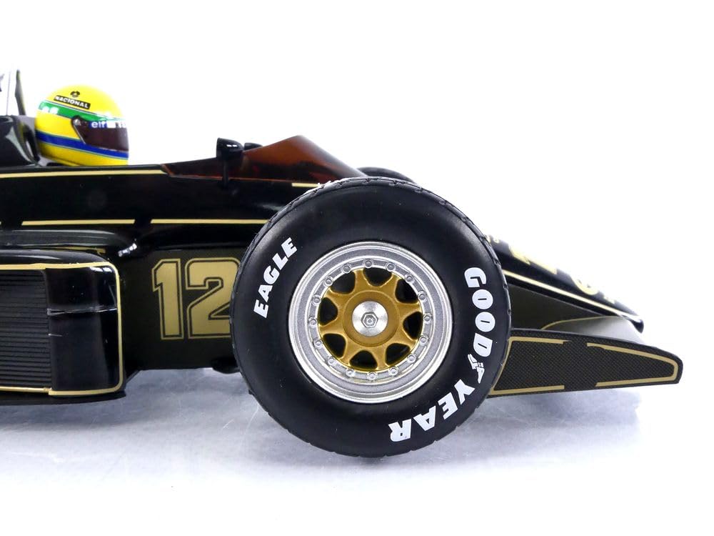 Minichamps Scale Lotus Renault 97T Senna Portuguese GP 1985 Rain Tire Finished Model 1/18
