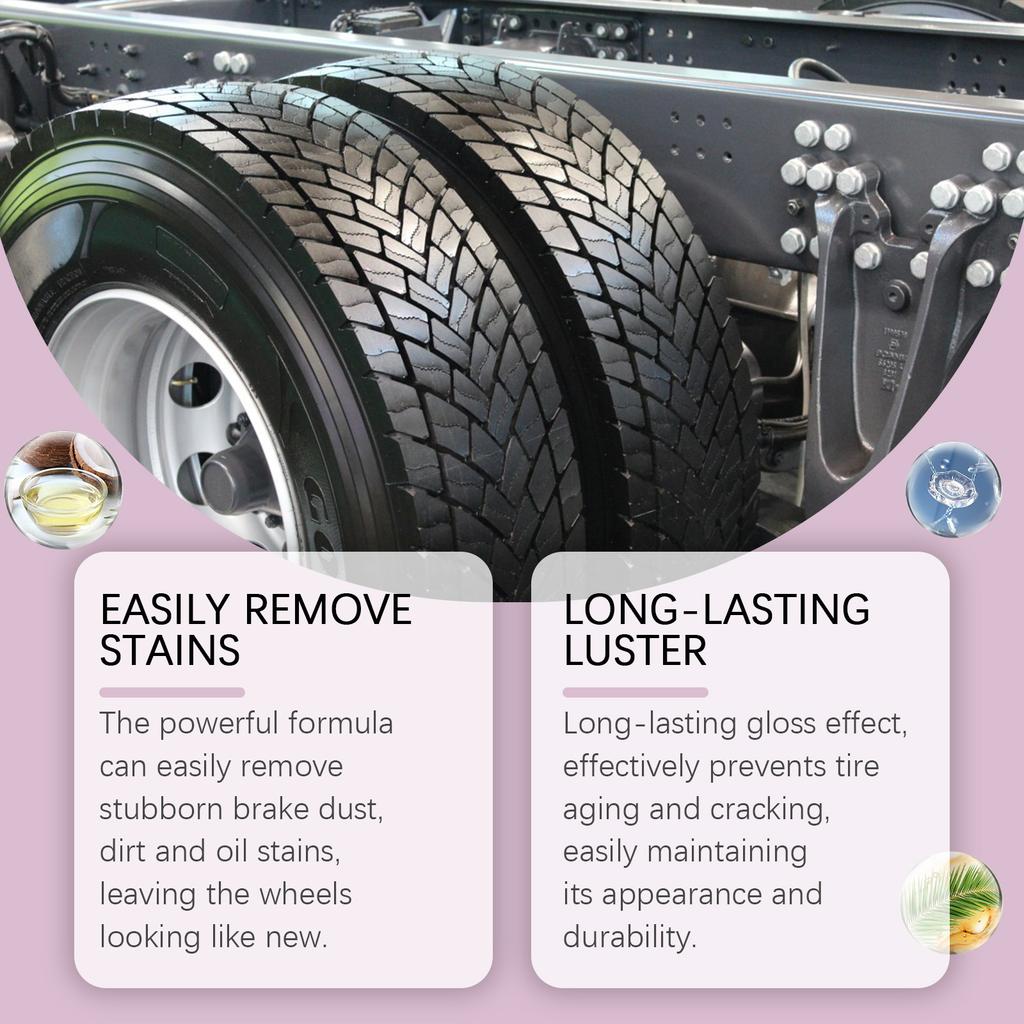 Heavy Duty Wheel Cleaner Wheel Hub Decontamination Foam Cleaning And Curing Agent 120ml