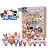 2024 New Arrival Sanrio Hello Kitty Christmas Countdown Surprise Calendar Box With 24 Unique Collectibles For Interactive Play