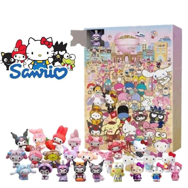 2024 New Arrival Sanrio Hello Kitty Christmas Countdown Surprise Calendar Box With 24 Unique Collectibles For Interactive Play