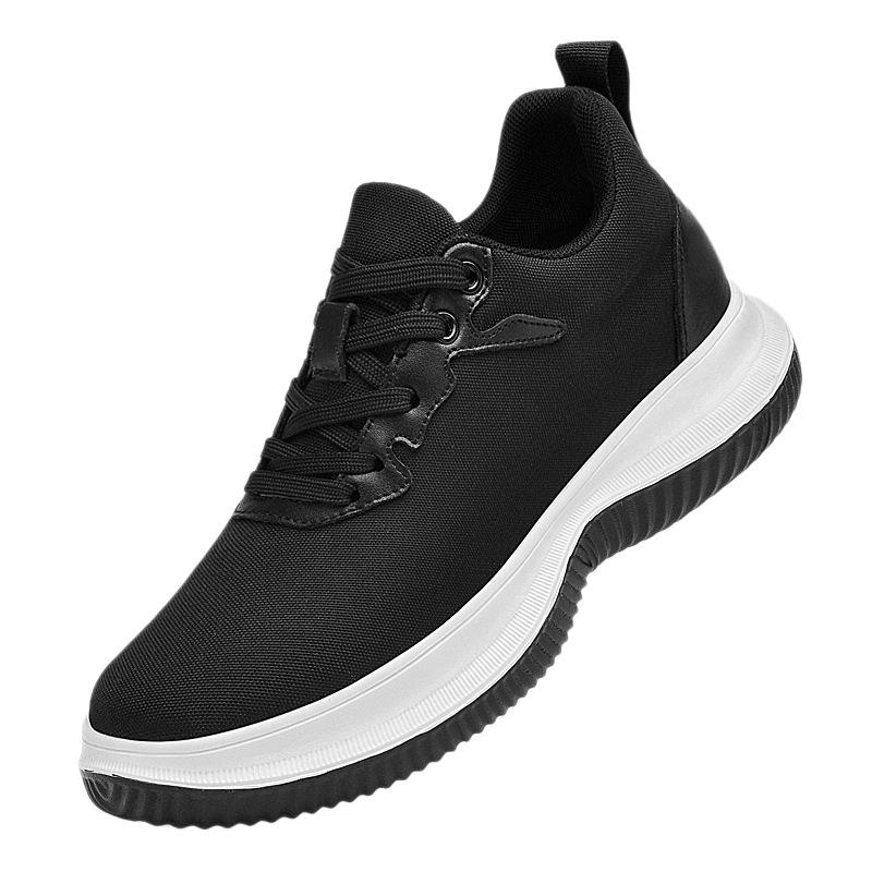 Men's 8CM Height Boost Casual Shoes - Breathable Mesh, Lightweight, Shock-Absorbing, Dad Style for Autumn