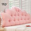 Cushion for Dorm Room Headboard with Ruffle Trim, Pillow, Crown Shape, Bed Decorative Backrest Wedge Support Pillow College Bedroom Decor, Reading