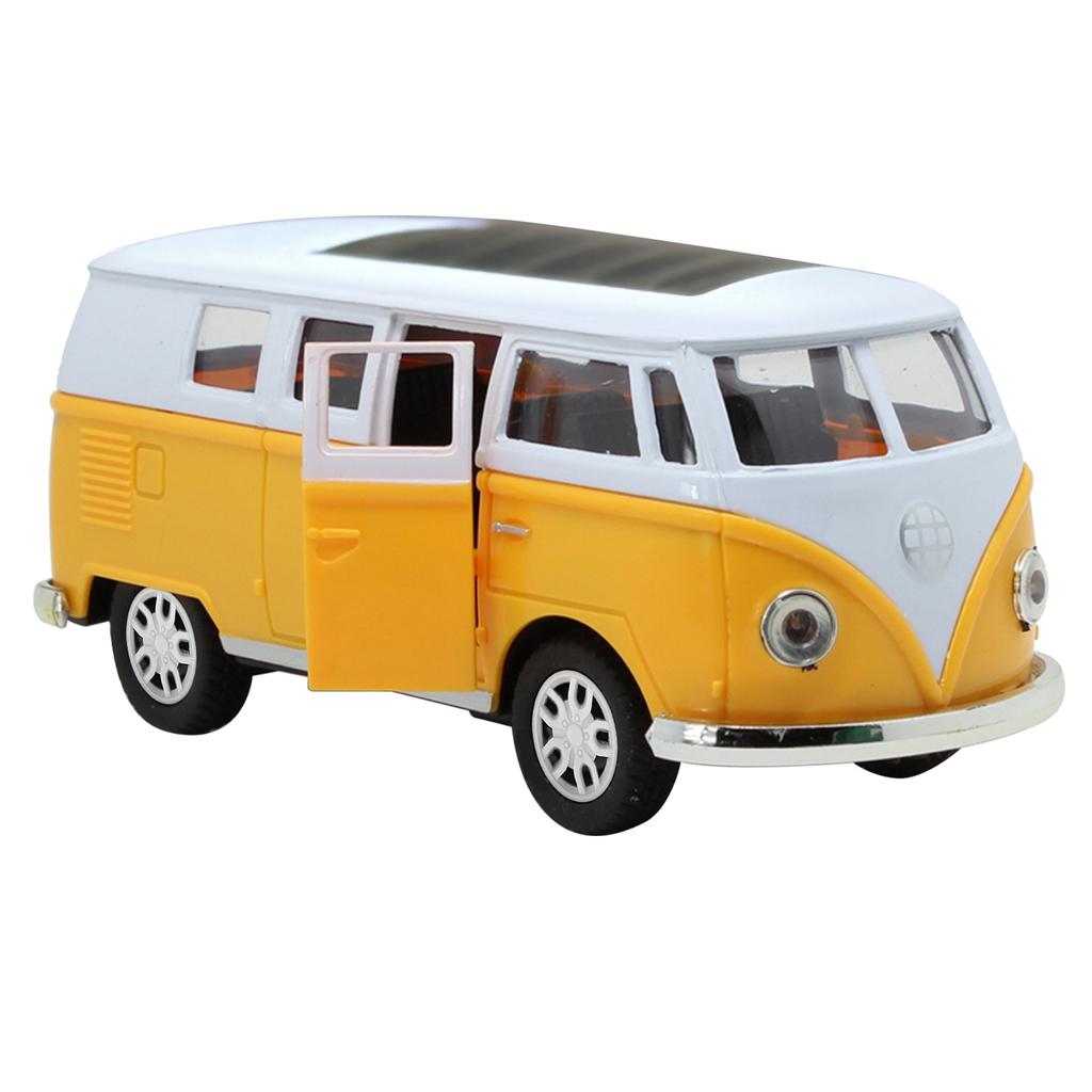 1:36 Volkswagen T1 Bus Legierungsbus Diecast Modell Pull-back-Serie Spielzeugmodell Ornamente Geschenk für Freund Jungen Kinder Spielzeug Dekoration