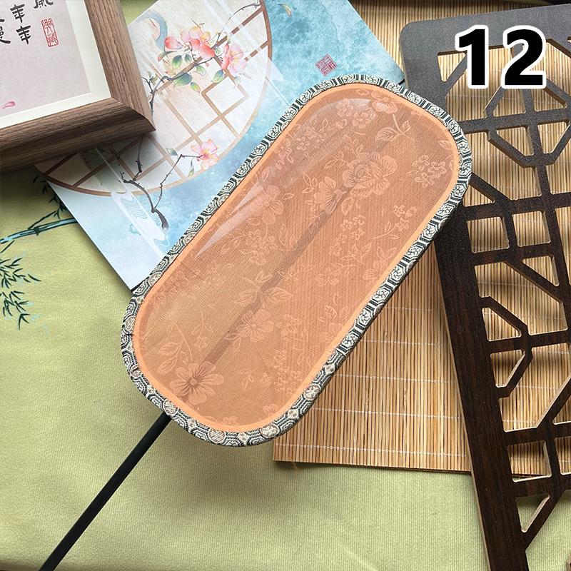 Fächer mit Polygon-Gruppe im chinesischen Stil, Dame, Tanz, Stickerei, Handfächer mit Quaste, Vintage-Muster, Kunstfächer, Handwerk, Party, Hochzeitsgeschenk