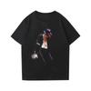 Michael Jackson Punk Vintage Rock Tungmetall Vintage Sommar T-shirt Lös Kortärmad Gatukultur T-shirt Unisex Kvinnor