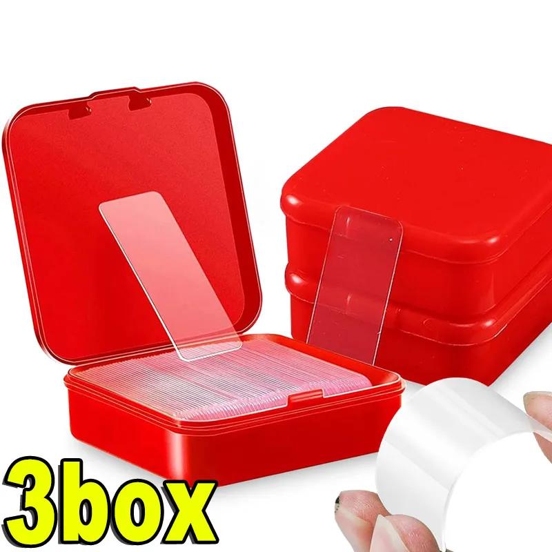 Double Sided Adhesive Tape Strong Reusable Waterproof Wall Sticker Traceless Home Poster Festival Decor Clear 3M Nano Cinta Tape