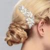 Sparkling Bridal Hair Comb Headdress Flower Hairclip Fashion Rhinestone Hairpin  Wedding