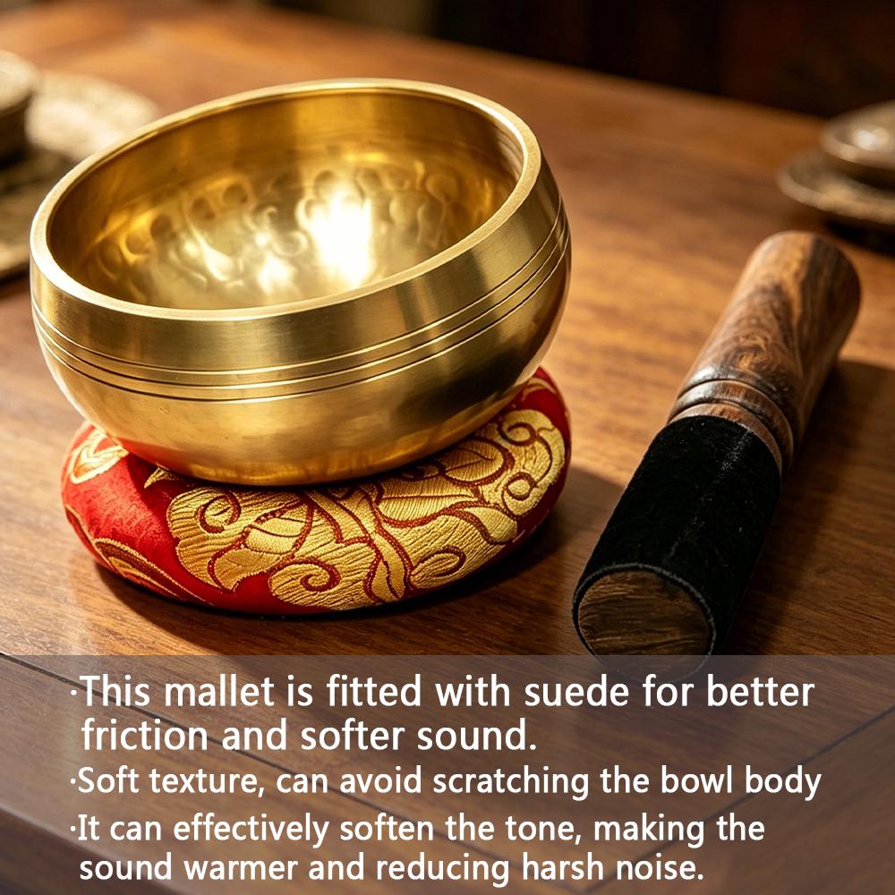 Handcrafted Singing Bowl Set Brass Bowl Home Relaxation And Stress Relief Ornaments For Meditation Yoga Cultural Collection