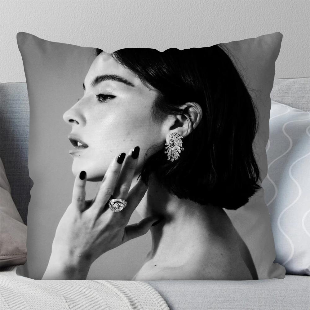 Singer Gracie Abrams Hot Music Pillow Case Square Pillow Bedroom Sofa Leisure Comfort CushionLiving Room Home Decoration 40X40