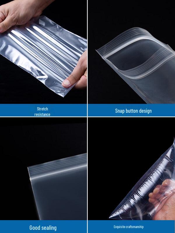 ZISIZ Food-Grade Thickened Transparent Ziplock Bags