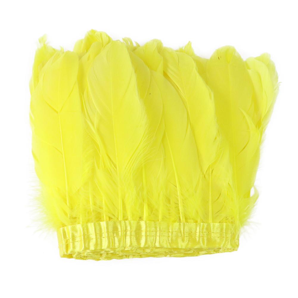 2M/5M/10M White Real Goose Feather Trims Width 15-20cm Goose Feather Ribbon Dyed Clothes Party DIY Craft Dress Sewing Accessory