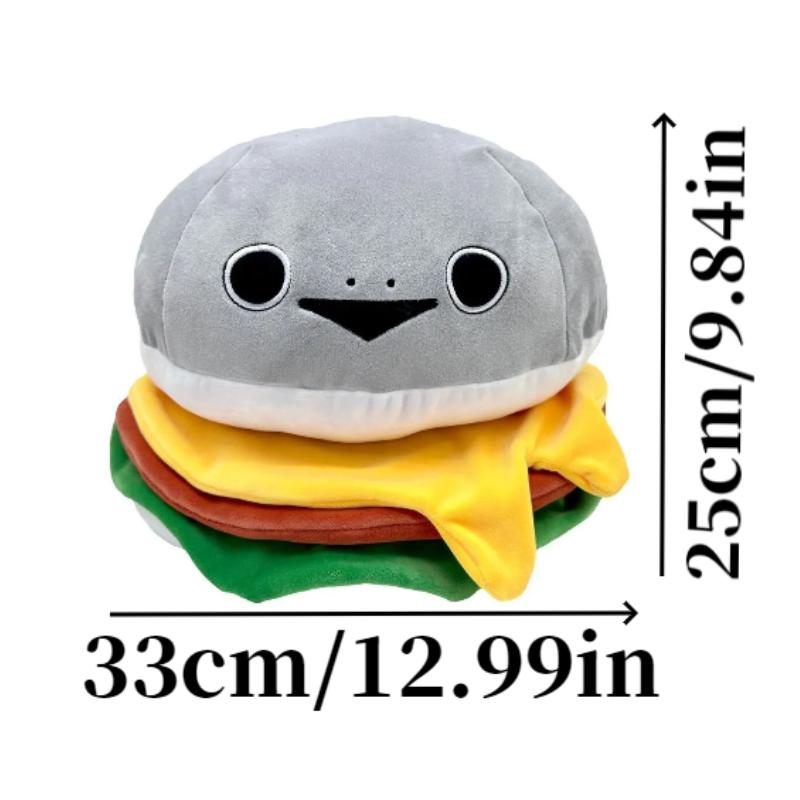 

Мультяшный гамбургер Sacabambaspis Плюшевая игрушка Подушка Плюшевая игрушка Декор комнаты Детские подарки Hamburger