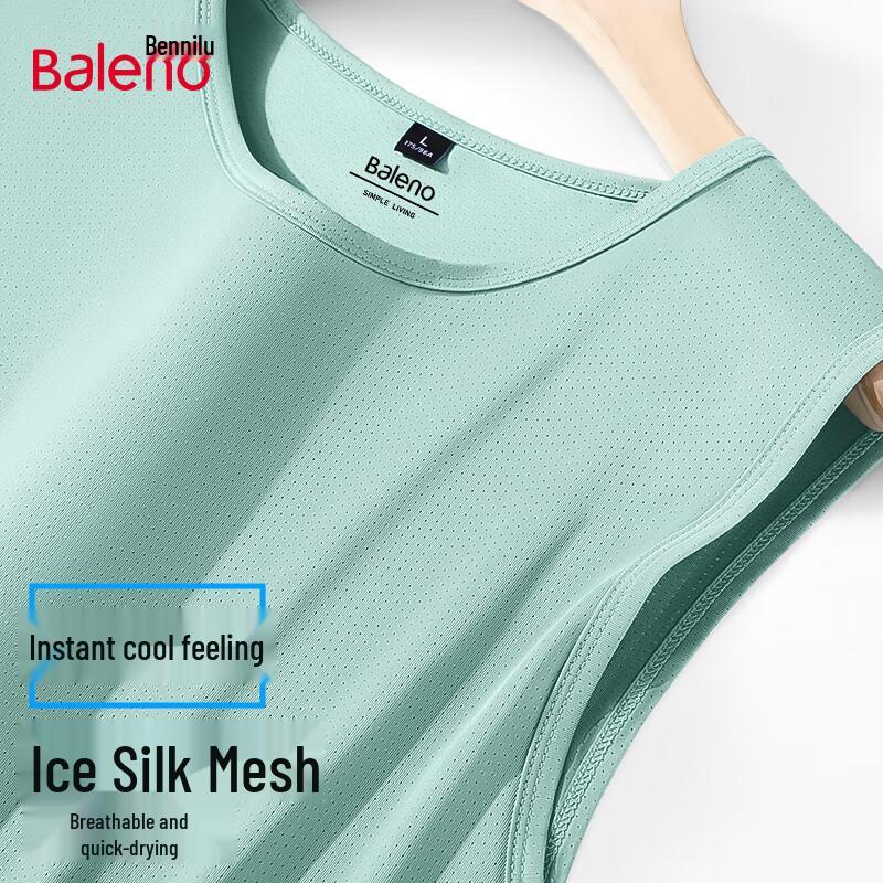 Baleno Men's Ice Silk Mesh Breathable Quick-Dry Tank Top