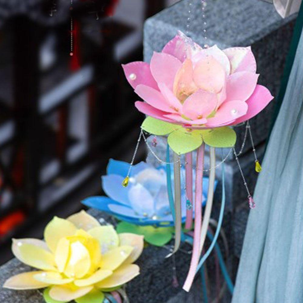 Blossom Lotus Flower Lanterns Glowing Rabbit Lotus Lantern  Festival Gift