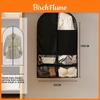 Non Woven Fabric Wardrobe Dust Cover With Multi Pocket Storage For Home And Travel Use