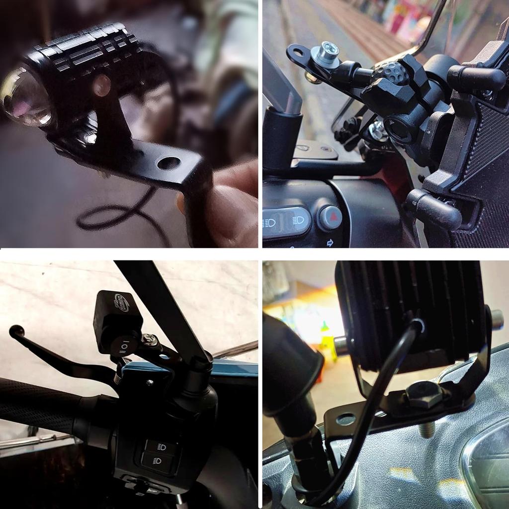 Ygmylandbb Motorrad Motorrad Montagehalter Universal Set 2 Stück