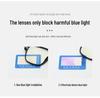Retro TR Large Frame Flat Lenses Men's Anti-Blue Light Glasses