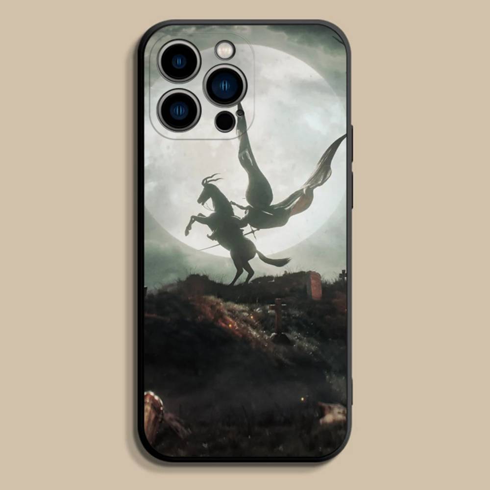 Anime Vampire Hunter D Phone Case For iPhone 17,16,15,14,13,12,Pro,Max,Plus,E,SE4,Air,Mini Black Soft Cover