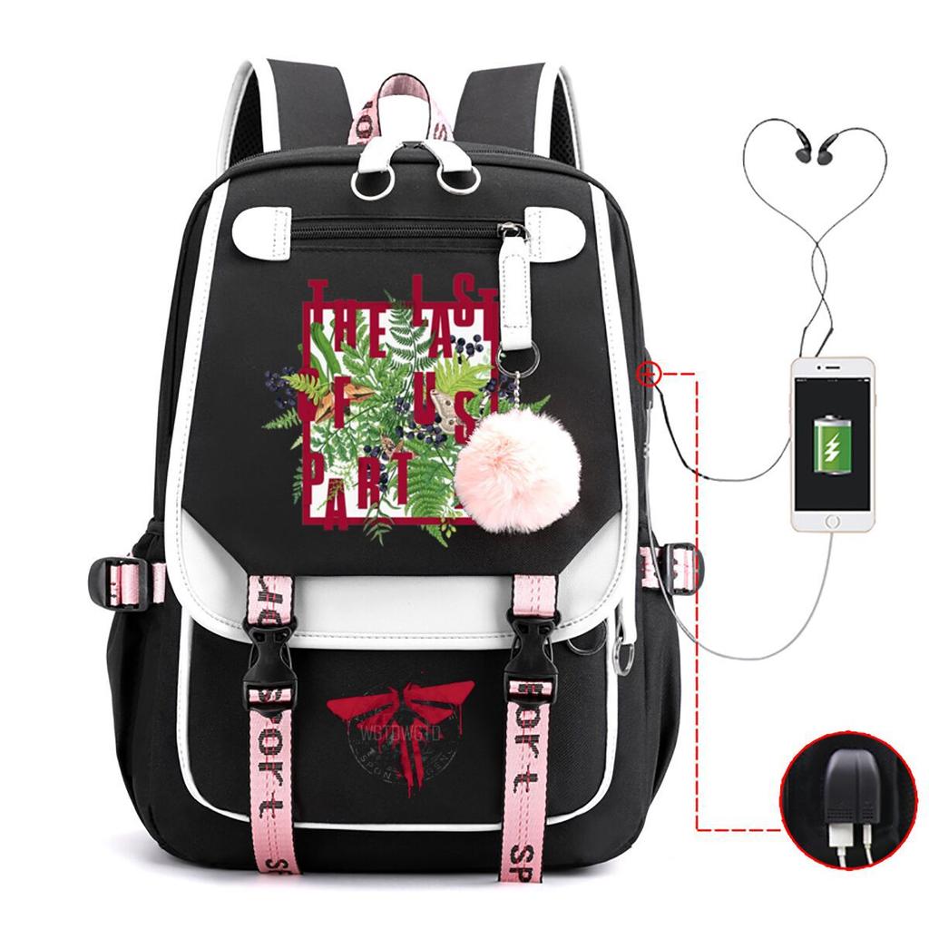 The Last of Us Printed Youth Leisure Travel Backpack Multifunctional Student School Bag