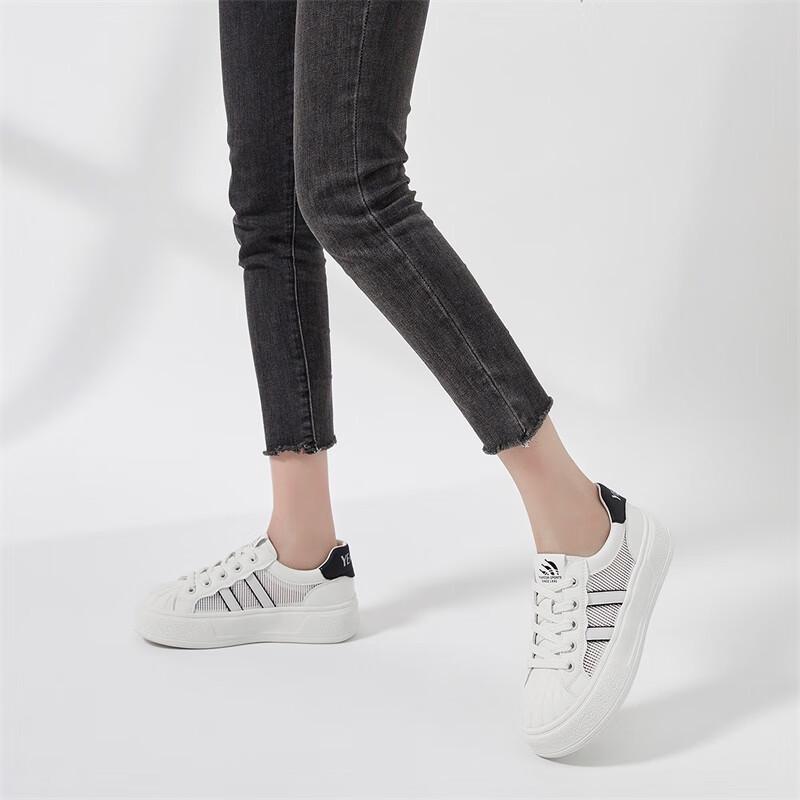 Yearcon Women's Breathable Shell-Toe Sneakers