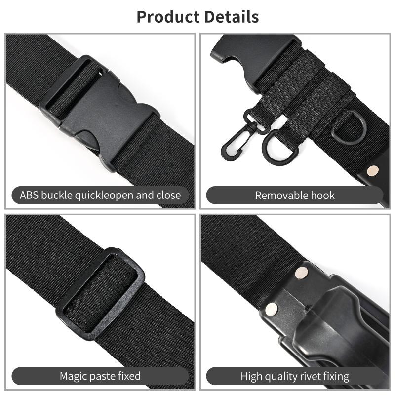 1Pc Fishing Belts Adjustable Waist Strap Rod Holder Belt Hook for Lure Fishing Hands Free Support Portable Carrier