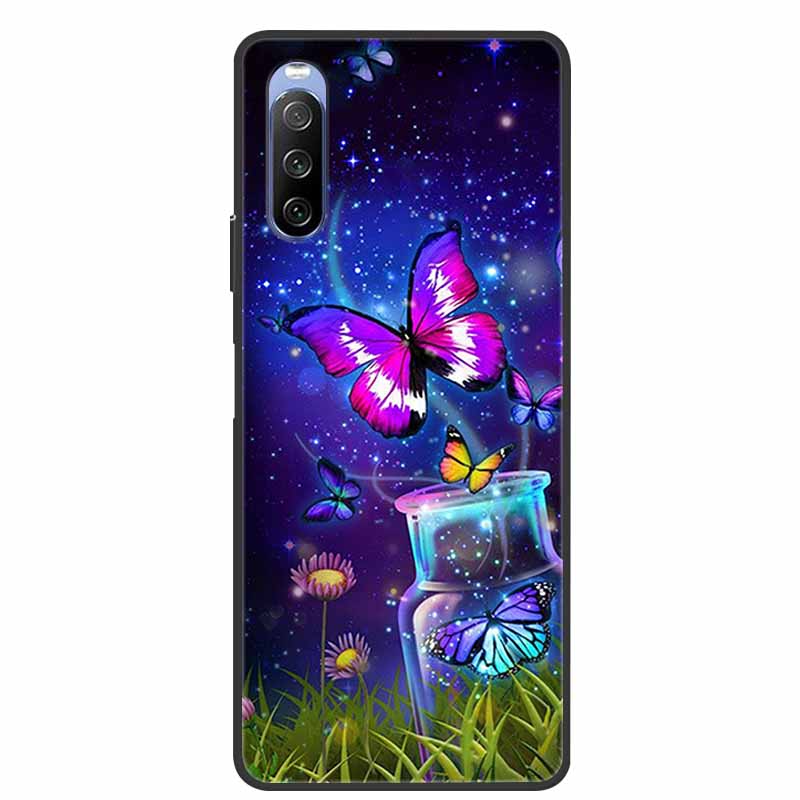 For Sony Xperia 10 IV Cases Soft TPU Silicone Cat Animal Phone Covers For Sony Xperia 1 IV Back Cases Funda for Xperia10IV 6.0''