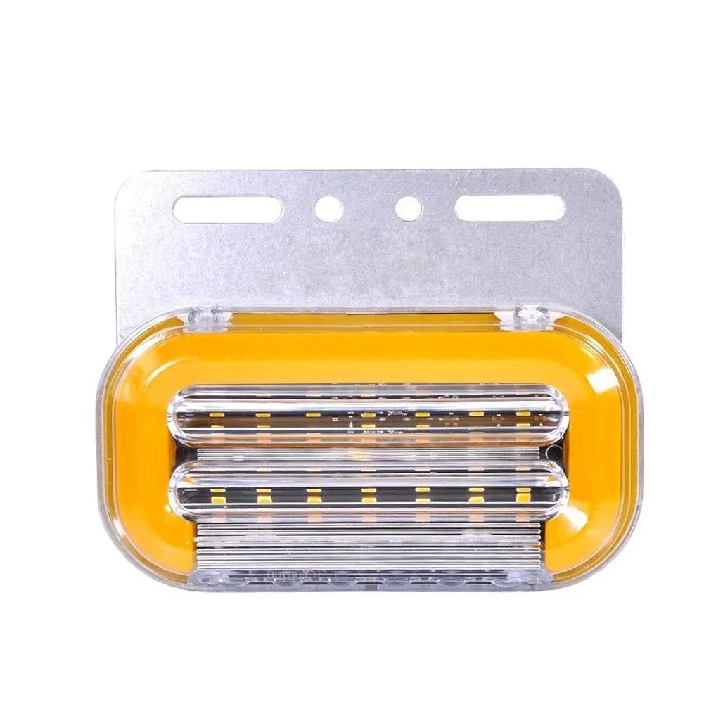 

24 В автомобильный грузовик светодиодный боковой габаритный фонарь высокая яркость водонепроницаемый поясной фонарь светодиодный сильный свет шоу широкий поворот габаритные огни ночное предупреждение жёлтый