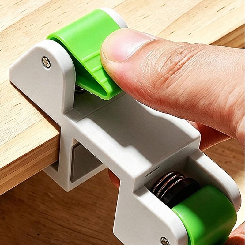 Panel Marking Clamp with Soft Contact Lining and Carbon Steel Components for Cabinet Fitting and Furniture DIY Projects