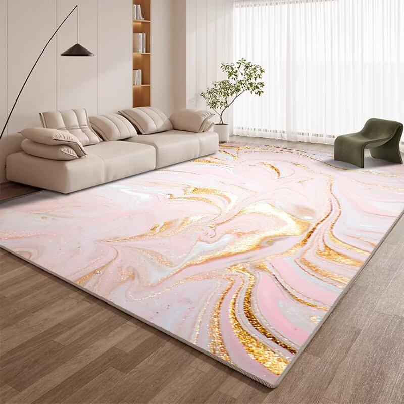 Alfombra de Lujo Nórdico Sala de Estar Decoración Abstracta Sofá Alfombras de Área Grande 200x300 Dormitorio Salón Mesas de Centro Alfombra Suave para el Suelo