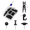 Multifunctional Creative Push Pin Clips Set Decorative Cork Board Map Photo Thumbtacks Combination Kit Office School Supplies
