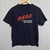 Vintage 90er DARE To Resist Drugs and Violence Programm T-Shirt Klein Schwarz Unisex T-Shirt