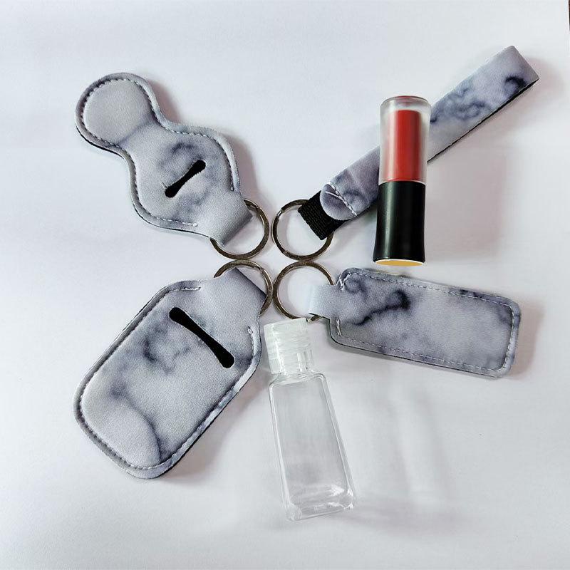 

Neoprene Marble Lipstick Case - Lightweight, Protective Lip Balm Cover Simple