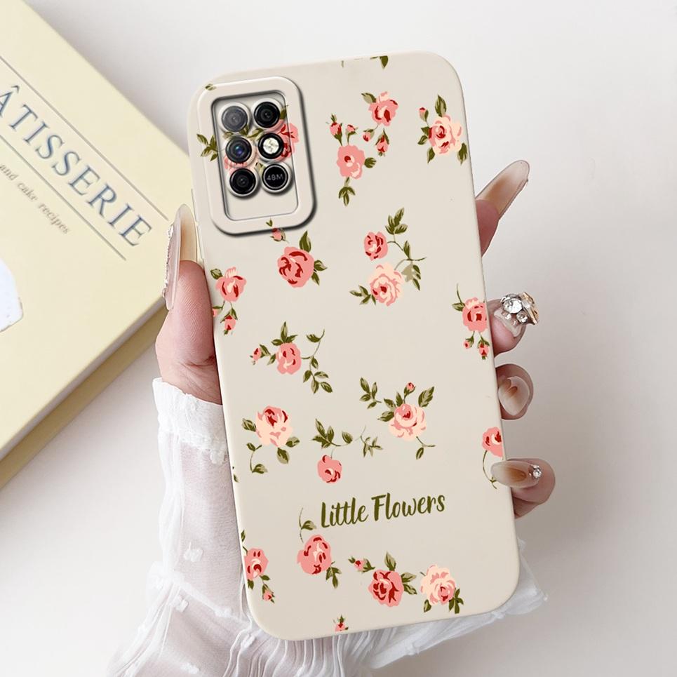 For Infinix Note 8i Note8 Back Cover On Infinix X6383 A692 Coque Funda Flower Butterfly Women Fashion Phone Case Liquid Silicone