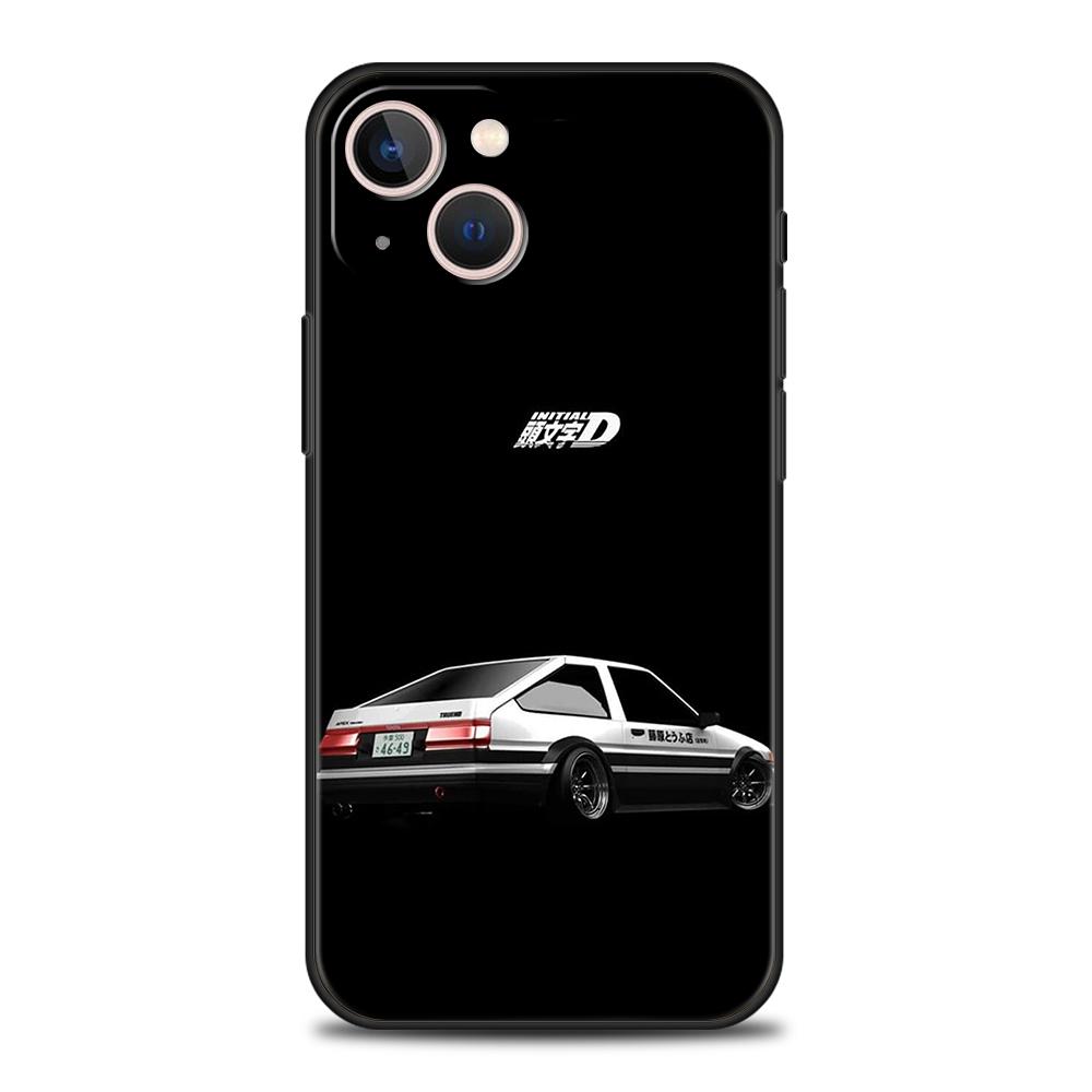 Initial D AE86 Phone Case for iPhone 16 15 14 13 12 Pro Max 11 Pro Max 7 8 Plus XS XR Shockproof Soft Shell Capas Bag TPU