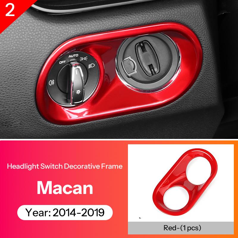 

For Porsche Macan Carbon Fiber Interior Sticker Cup Holder Window Regulator Decorative Modification Accessories Type 1