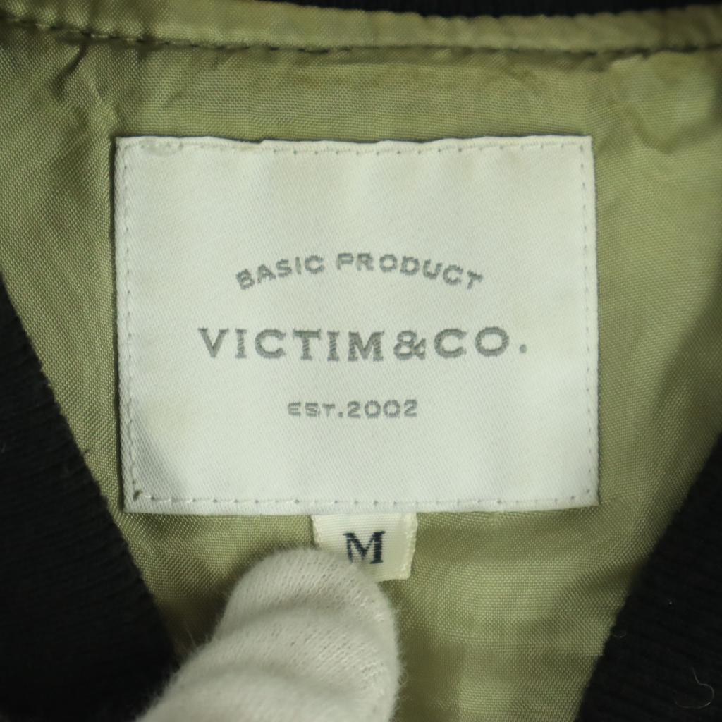 VICTIM Nach Farbe Langarm MA-1 Blouson M Grau schwarz Damen Gebraucht