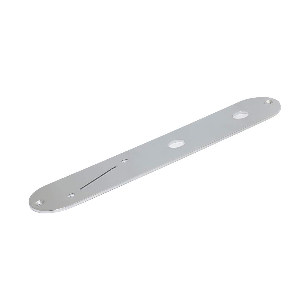 Goldo Telecaster-Style Control Plate with Angled Switches, Chrome, CPT4C