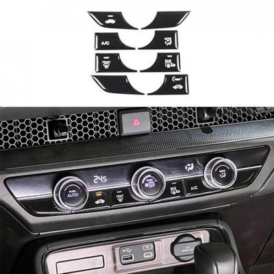 Black Console AC Switch Control Button Cover Trim For Honda CRV CR-V -2024
