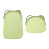 Double-Sided Cutting Board with Non-Slip Edges Food-Grade Plastic Fruits Chopping Board with Hanging Hole Anti-Microbial Space-Saving Cutting Mat