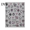 Spider Nail Art Halloween 3D Embossed Stickers, Skeleton Hand Pumpkin Bat Decals, Gothic Manicure Decoration Decals for Holiday Party