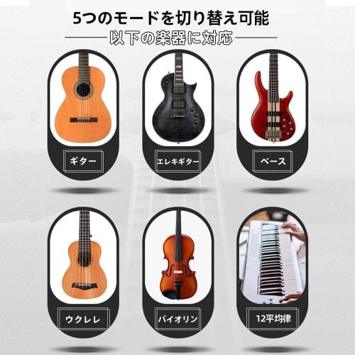 Solxion Guitar Tuner Clip-on Tuner with High Precision Tuning Meter for Ukulele, Bass, and Violin